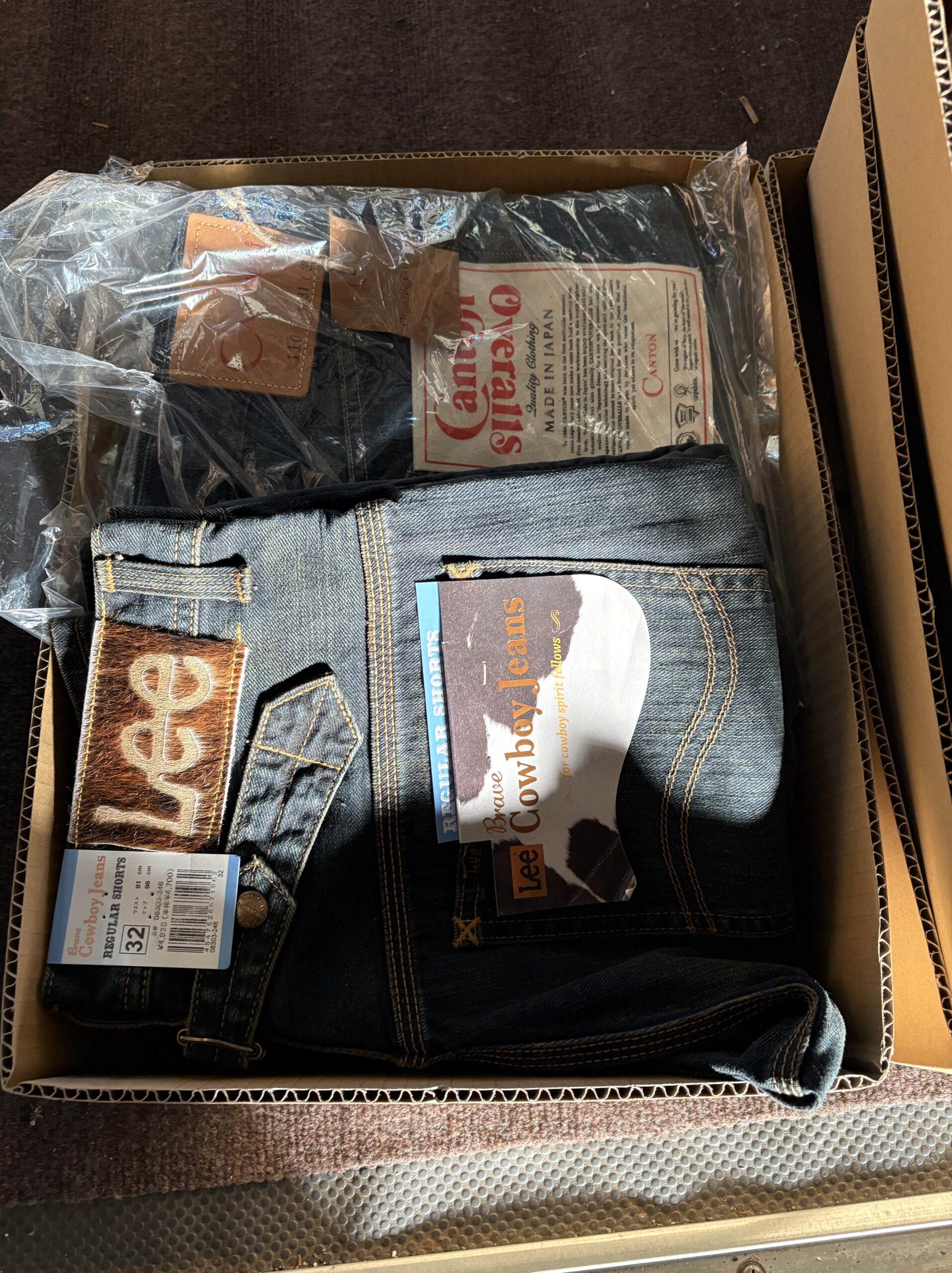 関市で買取したLeeのデニム（新品タグ付き・遺品整理品）